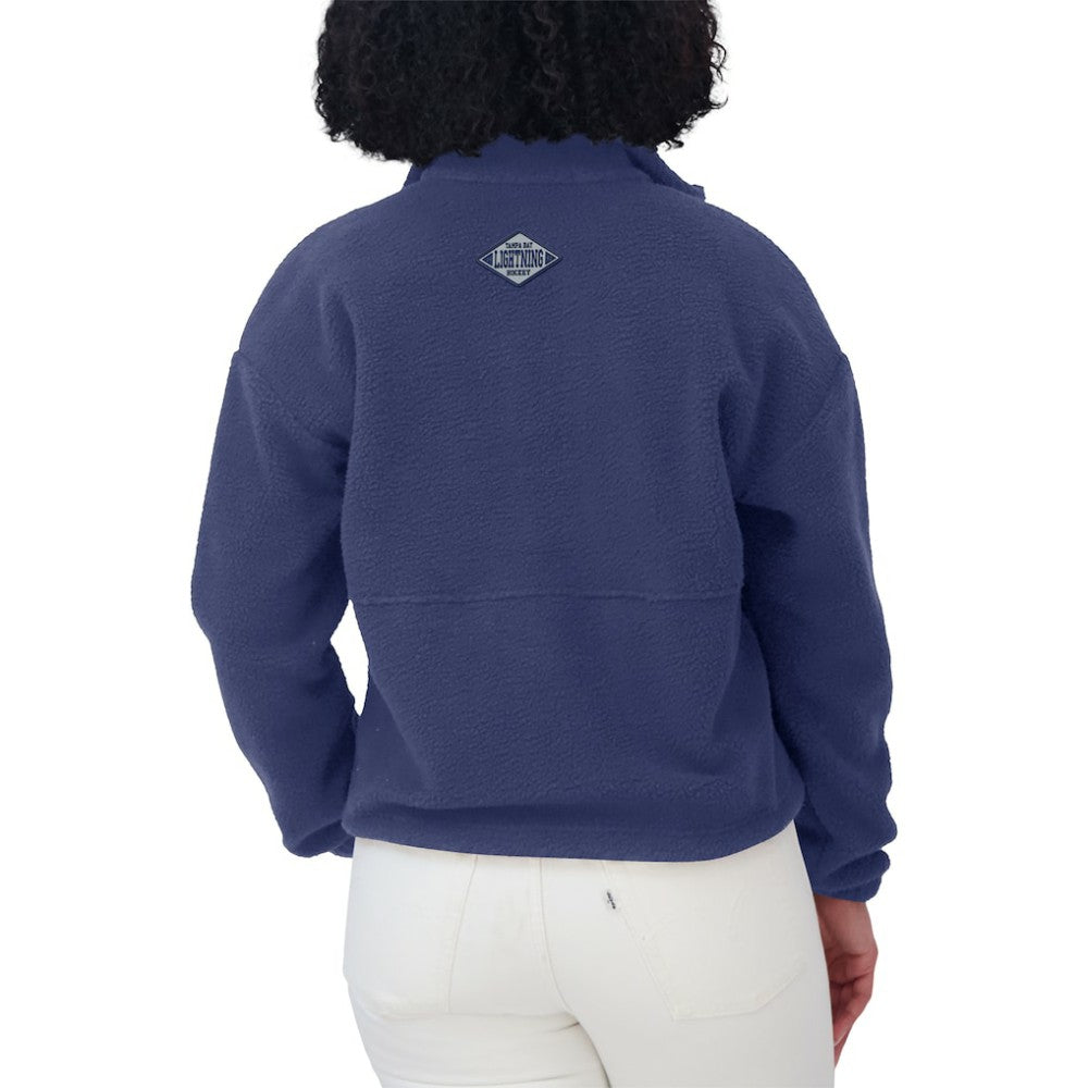 Tampa Bay Lightning WEAR by Erin Andrews Women's Polar Fleece Half-Zip Jacket -  NHL Jackets