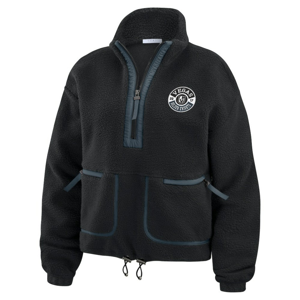 Vegas Golden Knights WEAR by Erin Andrews Women's Polar Fleece Half-Zip Jacket -  NHL Jackets