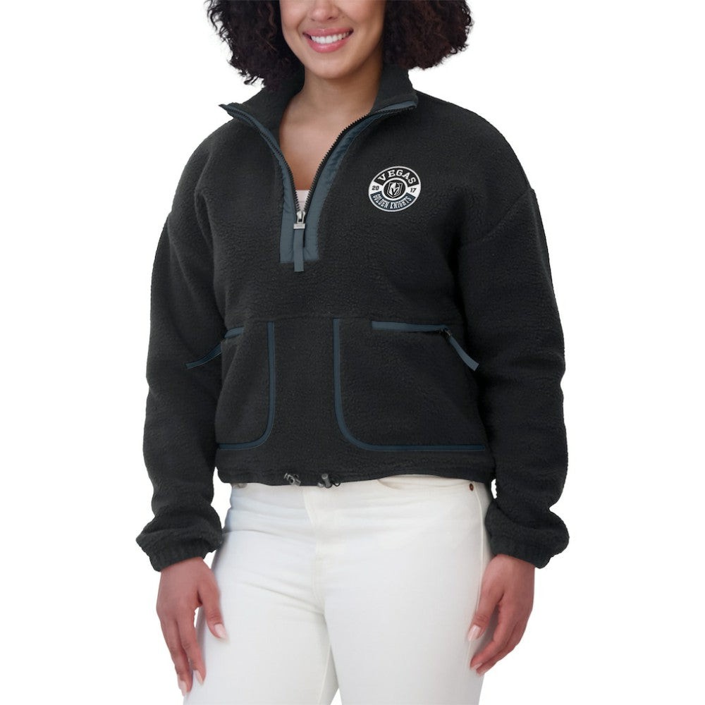 Vegas Golden Knights WEAR by Erin Andrews Women's Polar Fleece Half-Zip Jacket -  NHL Jackets
