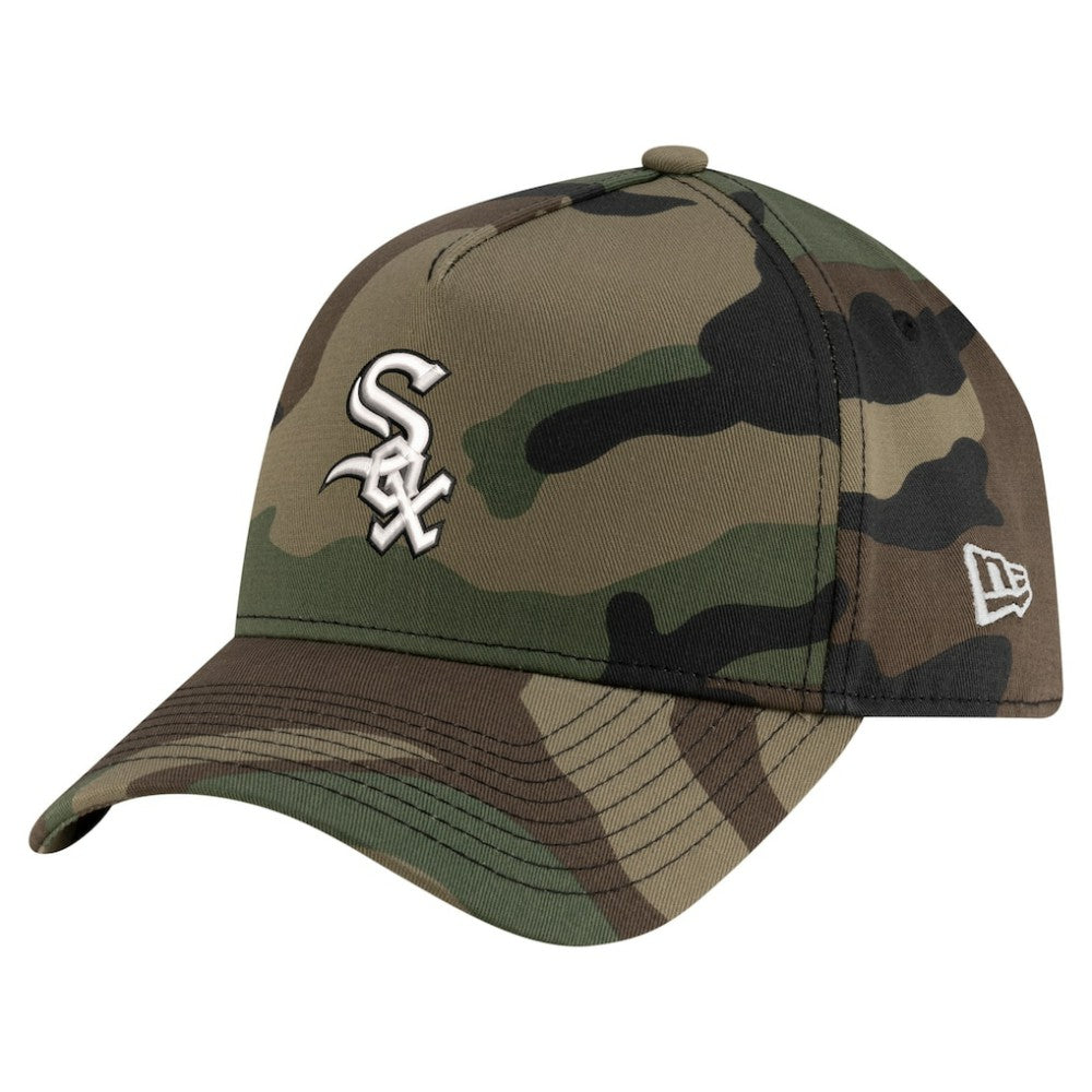 Chicago White Sox New Era Woodland Team Pop 9FORTY A-Frame Adjustable Hat - MLB Hats