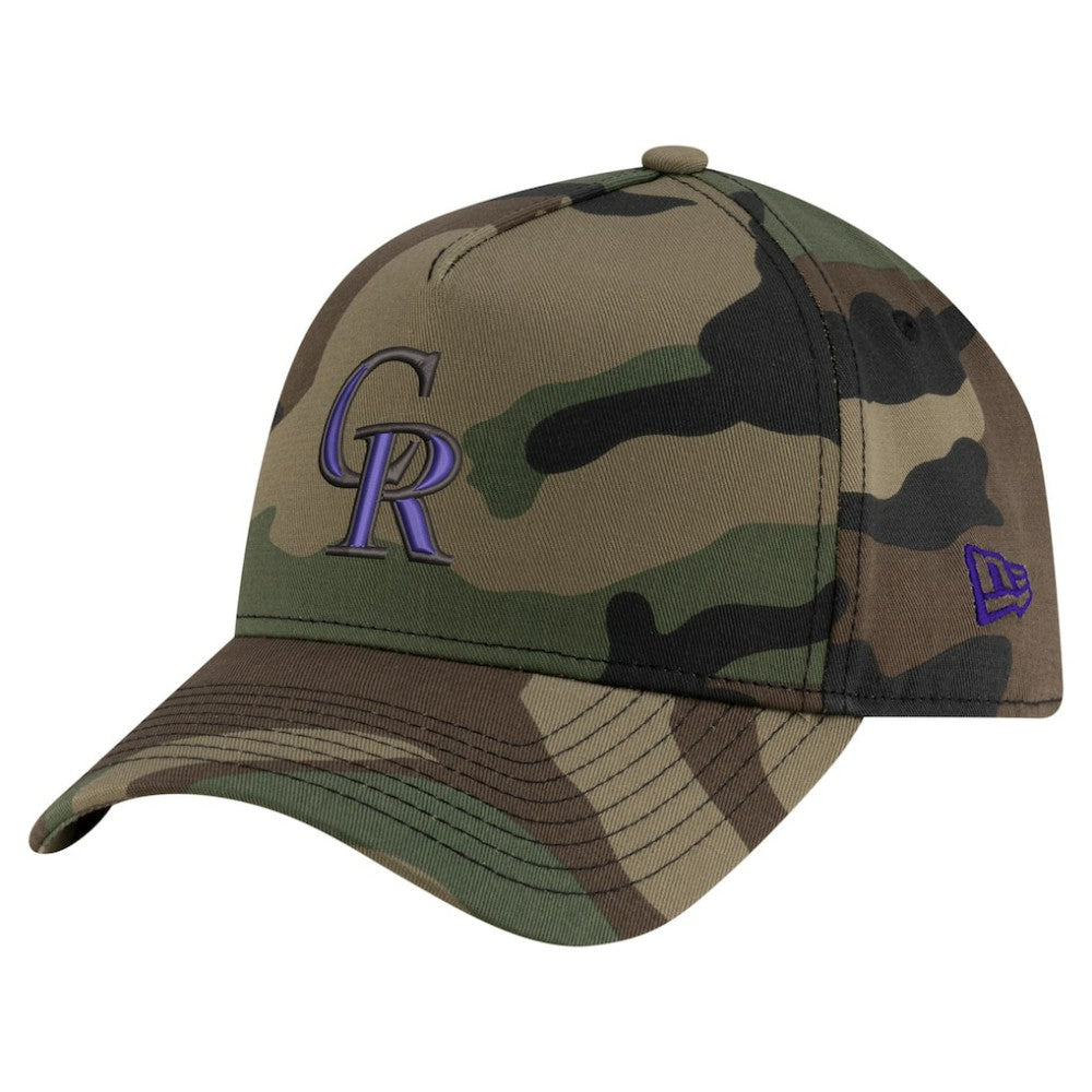 Colorado Rockies New Era Woodland Team Pop 9FORTY A-Frame Adjustable Hat - MLB Hats