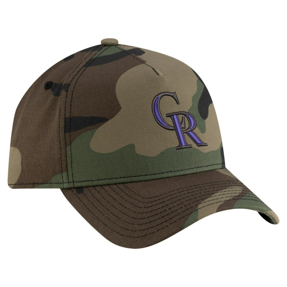 Colorado Rockies New Era Woodland Team Pop 9FORTY A-Frame Adjustable Hat - MLB Hats