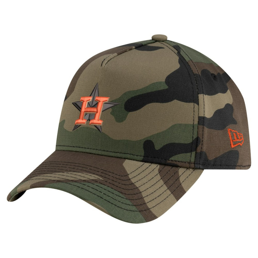 Houston Astros New Era Woodland Team Pop 9FORTY A-Frame Adjustable Hat - MLB Hats