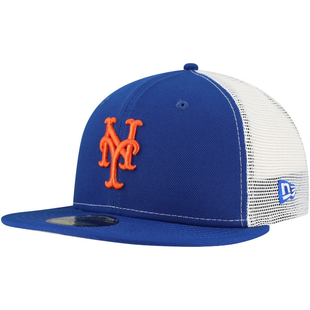 New York Mets New Era Team Color 59FIFTY Trucker Fitted Hat - MLB Hats
