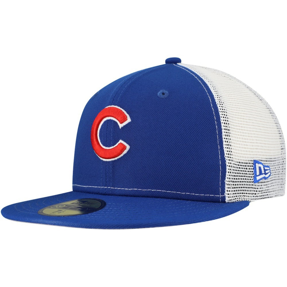 Chicago Cubs New Era Team Color 59FIFTY Trucker Fitted Hat - MLB Hats