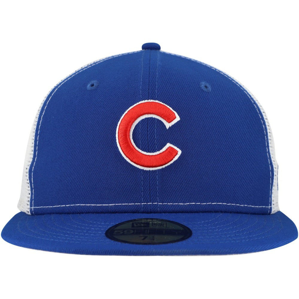 Chicago Cubs New Era Team Color 59FIFTY Trucker Fitted Hat - MLB Hats