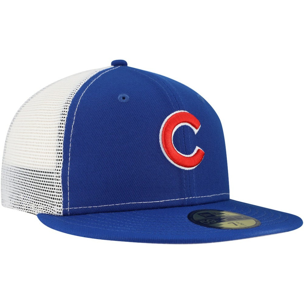Chicago Cubs New Era Team Color 59FIFTY Trucker Fitted Hat - MLB Hats