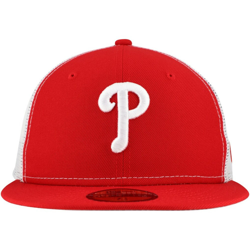 Philadelphia Phillies New Era Team Color 59FIFTY Trucker Fitted Hat - MLB Hats
