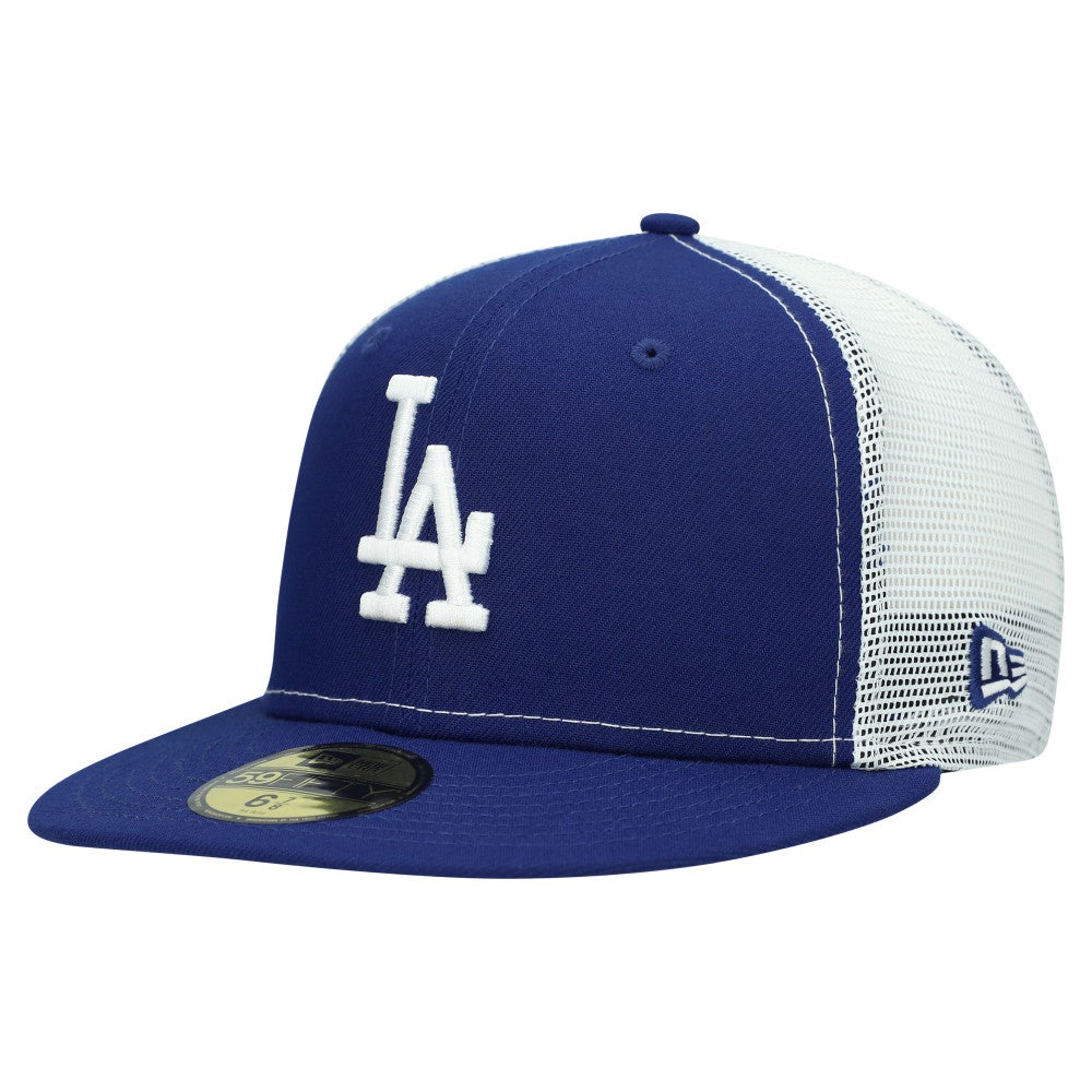 Los Angeles Dodgers New Era Team Color 59FIFTY Trucker Fitted Hat - MLB Hats