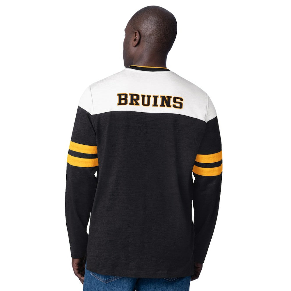 Boston Bruins Starter Blitz Durene Long Sleeve T-Shirt -  NHL T-shirts