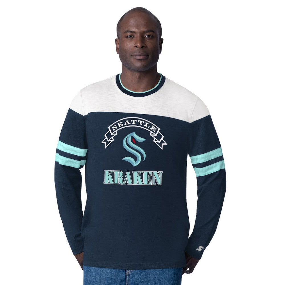 Seattle Kraken Starter Blitz Durene Long Sleeve T-Shirt -  NHL T-shirts