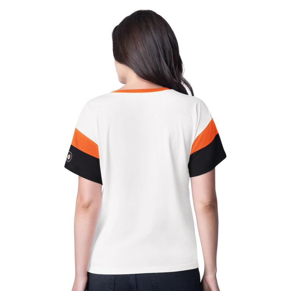 Philadelphia Flyers G-III 4Her by Carl Banks Women's Rink Oversized Rhinestone V-Neck T-Shirt -  NHL T-shirts