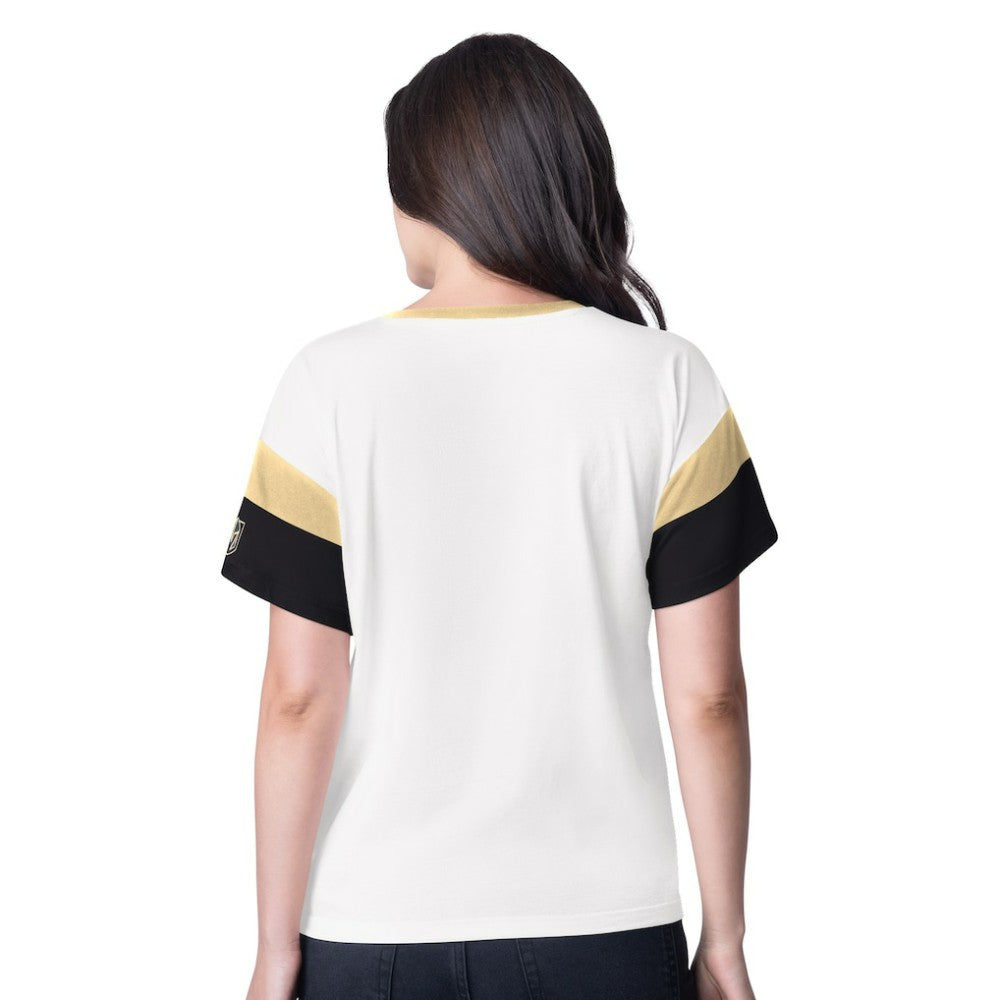 Vegas Golden Knights G-III 4Her by Carl Banks Women's Rink Oversized Rhinestone V-Neck T-Shirt -  NHL T-shirts