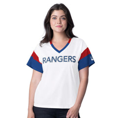 New York Rangers G-III 4Her by Carl Banks Women's Rink Oversized Rhinestone V-Neck T-Shirt -  NHL T-shirts
