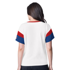 New York Rangers G-III 4Her by Carl Banks Women's Rink Oversized Rhinestone V-Neck T-Shirt -  NHL T-shirts