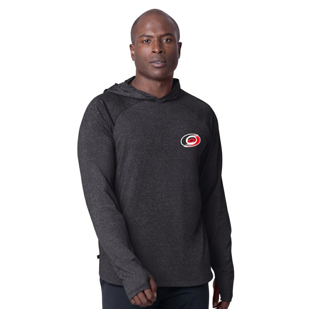 Carolina Hurricanes MSX by Michael Strahan Fast Track Raglan Long Sleeve Hoodie T-Shirt -  NHL T-shirts
