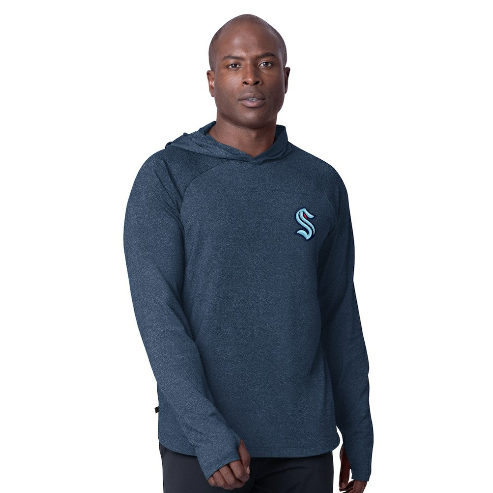Seattle Kraken MSX by Michael Strahan Fast Track Raglan Long Sleeve Hoodie T-Shirt -  NHL T-shirts