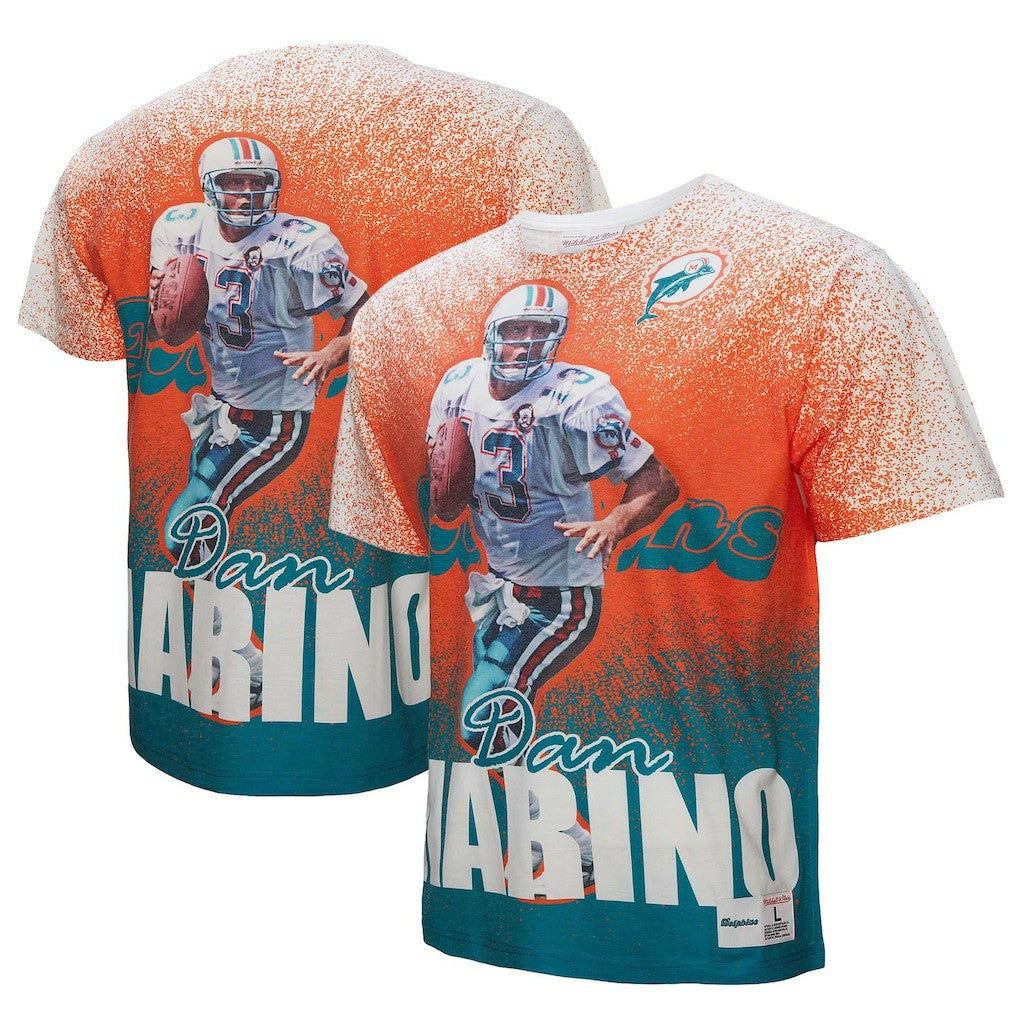 Miami Dolphins Dan Marino  Burst Retired Player T-Shirt | NFL Outlet