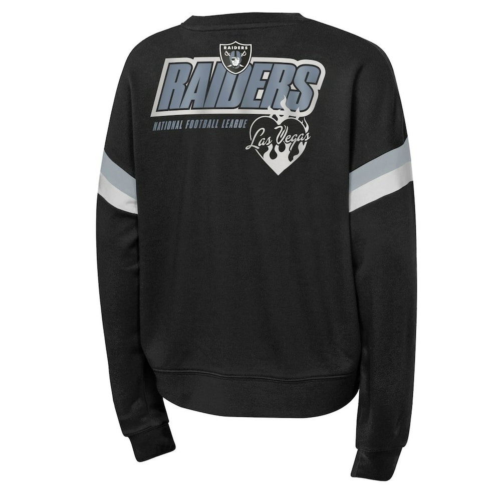 Las Vegas Raiders Girls Eternal Love Pullover Sweatshirt | NFL Online
