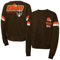 Cleveland Browns Girls Eternal Love Pullover Sweatshirt | NFL Outlet