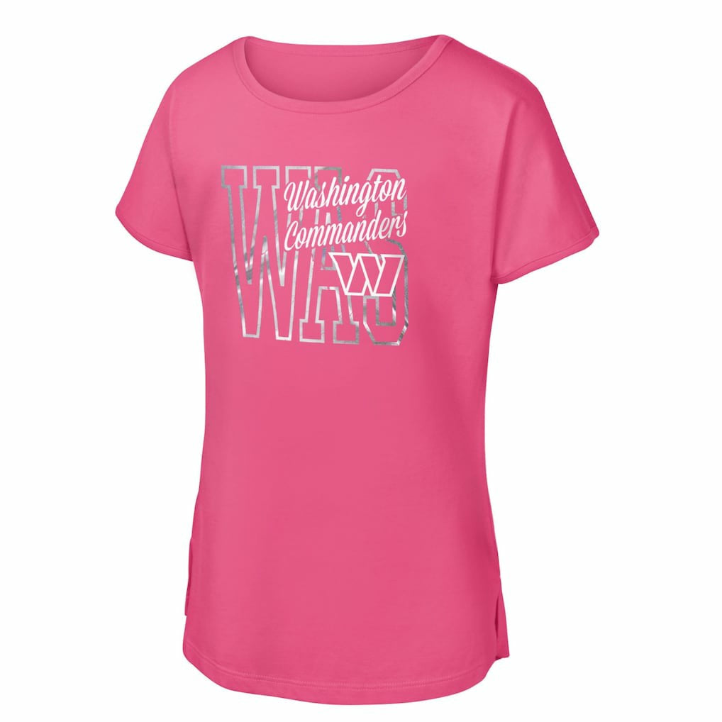 Washington Commanders Girls Youth Signal Caller Dolman T-Shirt | NFL Sale