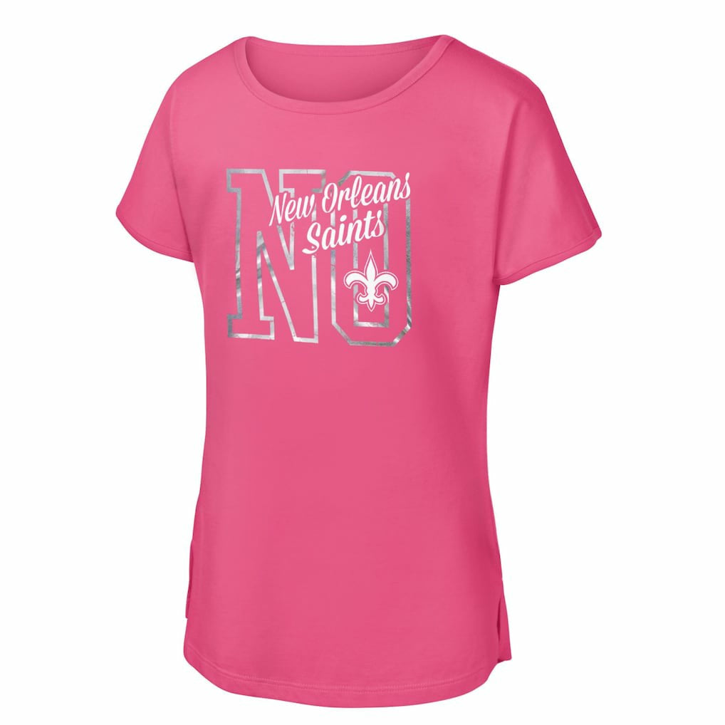 New Orleans Saints Girls Youth Signal Caller Dolman T-Shirt | NFL Near me