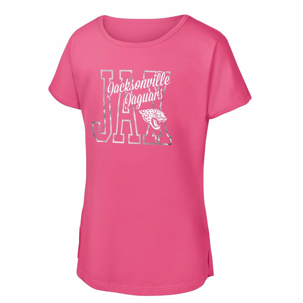 Jacksonville Jaguars Girls Youth Signal Caller Dolman T-Shirt | NFL Outlet