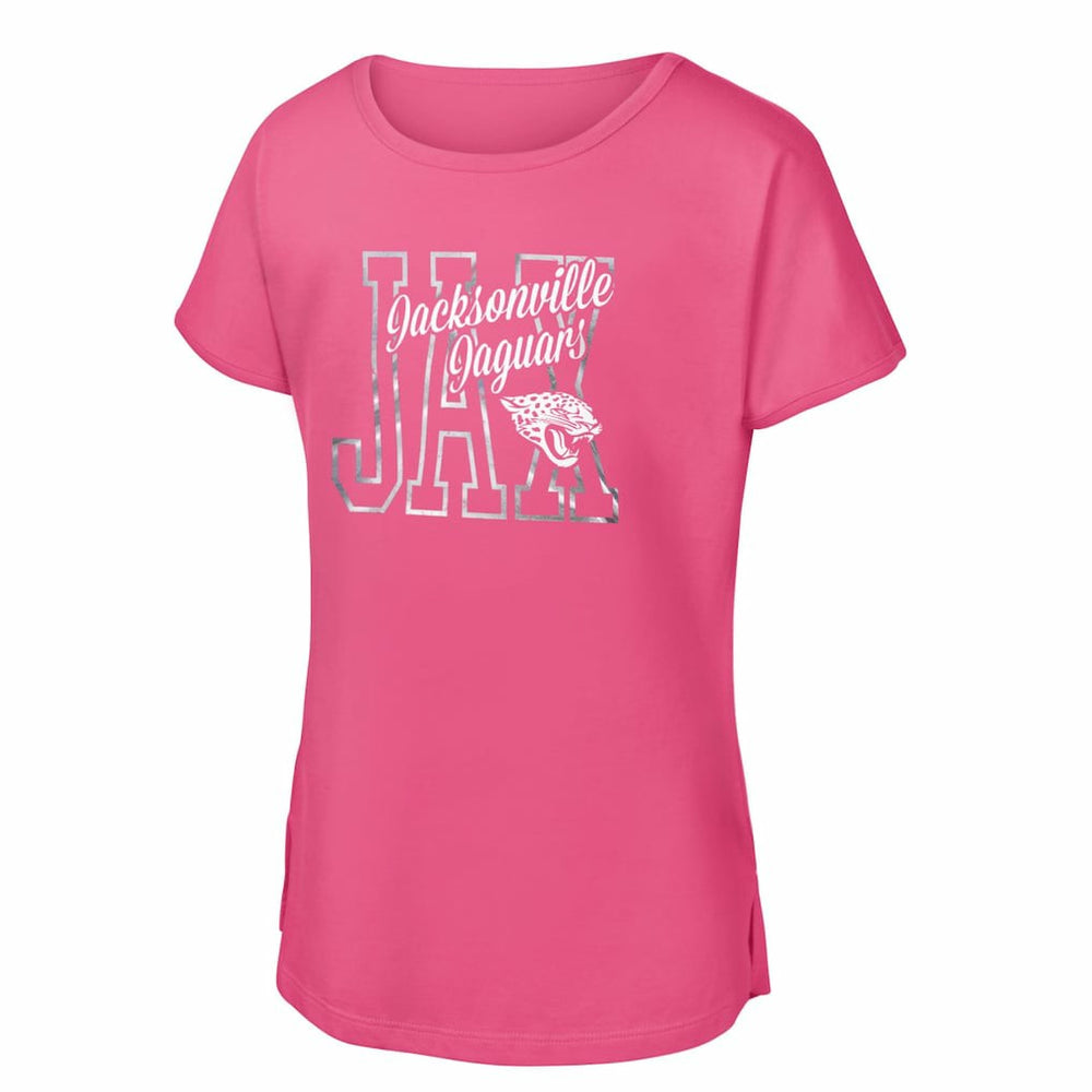 Jacksonville Jaguars Girls Youth Signal Caller Dolman T-Shirt | NFL Outlet