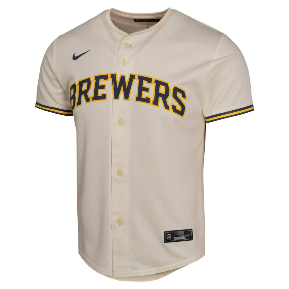 Christian Yelich Milwaukee Brewers Nike Youth Home Game Player Jersey - MLB Jerseys
