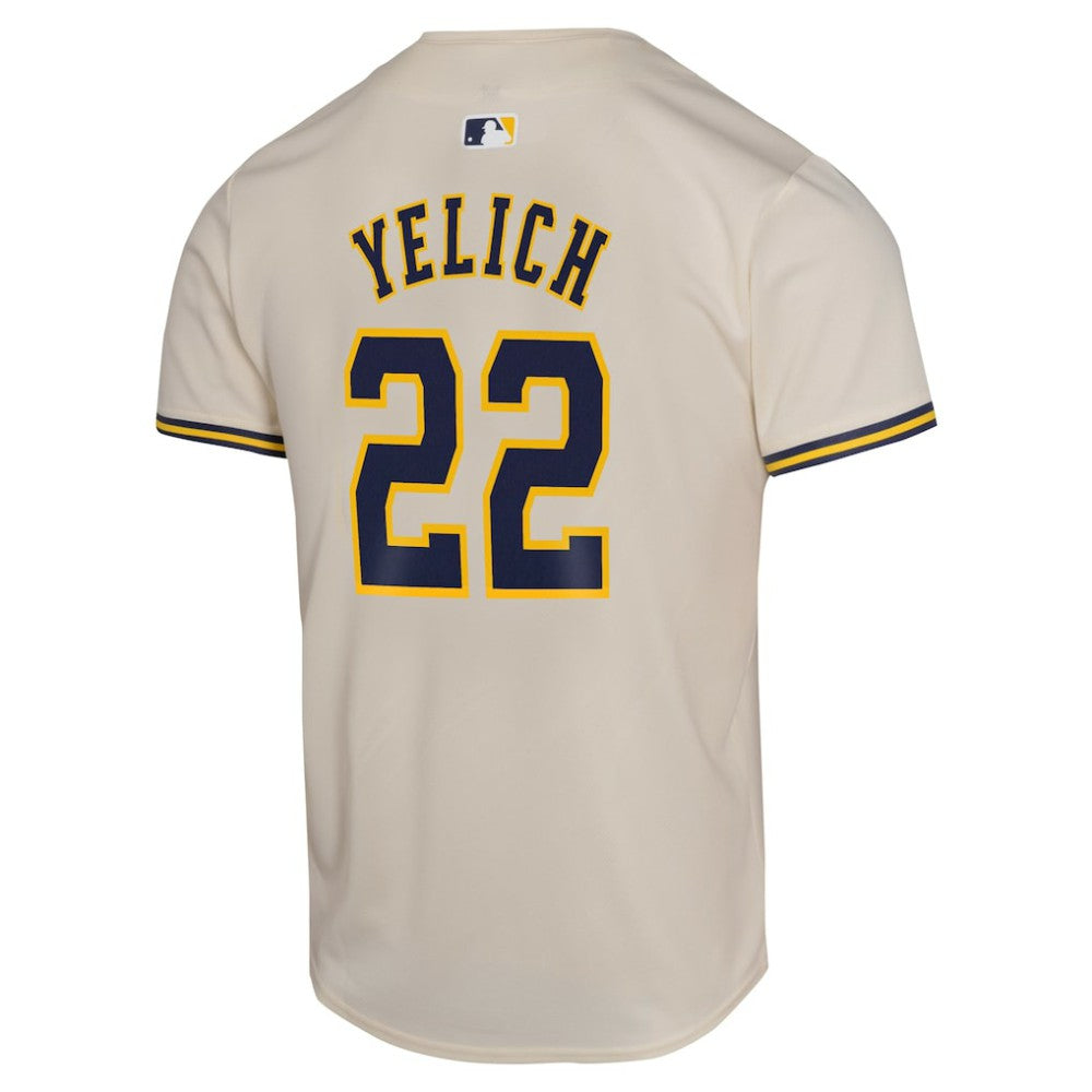 Christian Yelich Milwaukee Brewers Nike Youth Home Game Player Jersey - MLB Jerseys