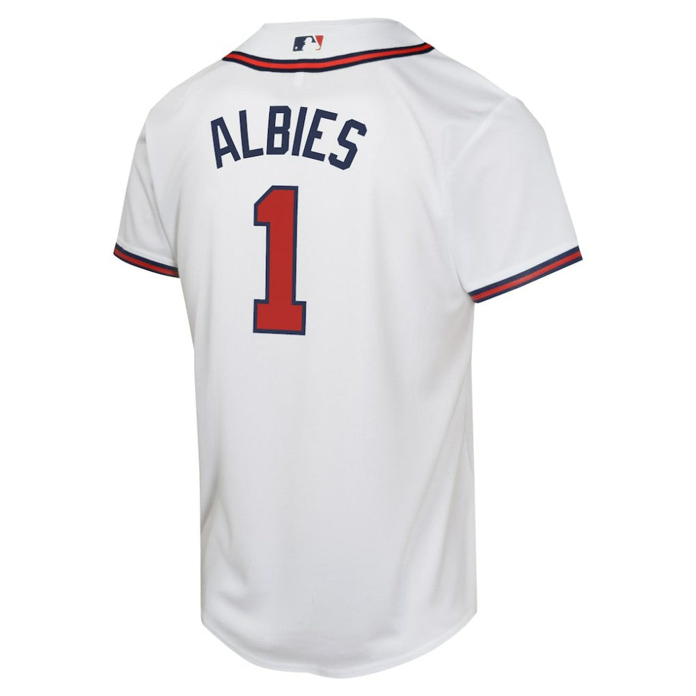 Ozzie Albies Atlanta Braves Nike Youth Home Game Player Jersey - MLB Jerseys