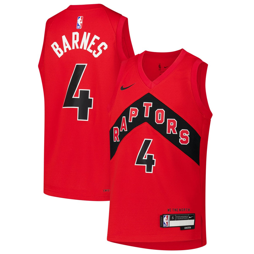 Red Scottie Barnes Toronto Raptors Youth Swingman Jersey | NBA