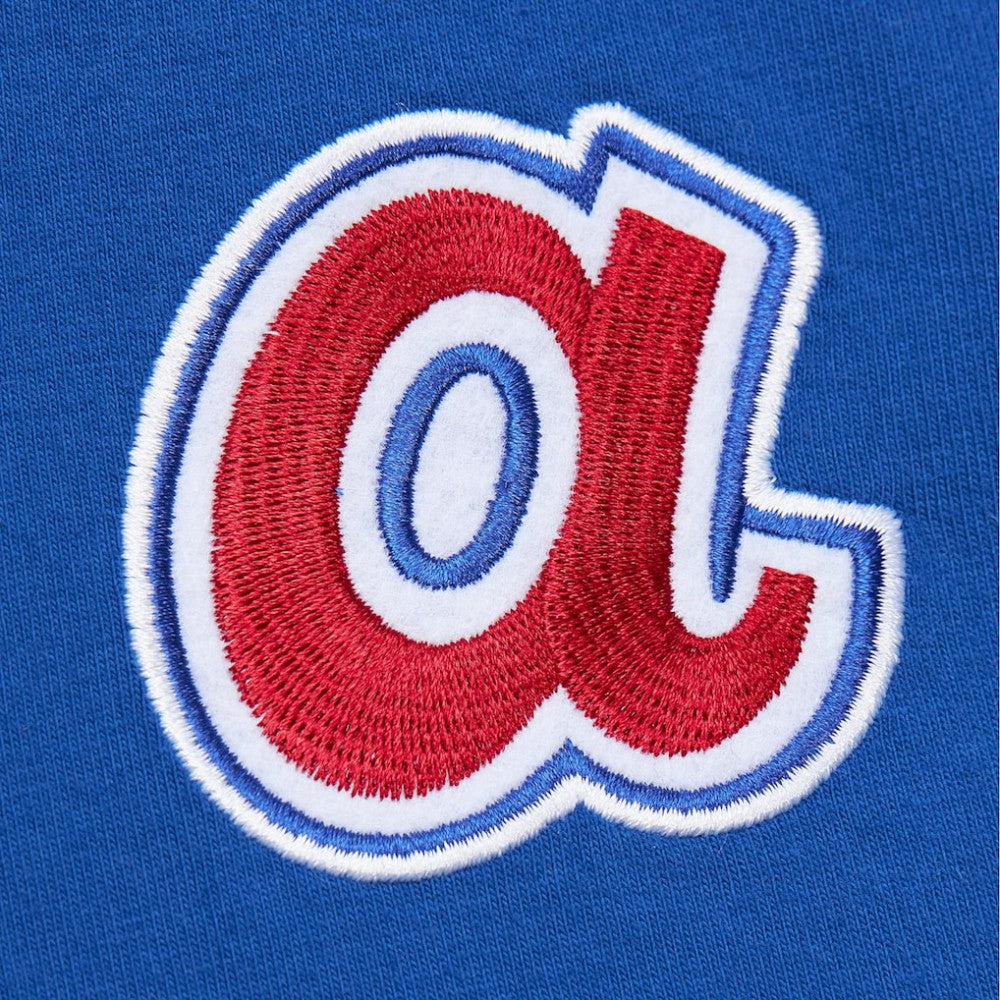 Hank Aaron Atlanta Braves Mitchell & Ness Cooperstown Collection Heavyweight Premium Player Vintage Logo T-Shirt - MLB T-shirts