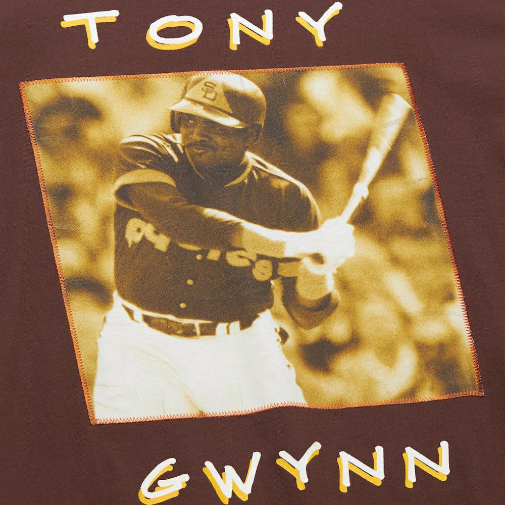 Tony Gwynn San Diego Padres Mitchell & Ness Cooperstown Collection Heavyweight Premium Player Vintage Logo T-Shirt - MLB T-shirts
