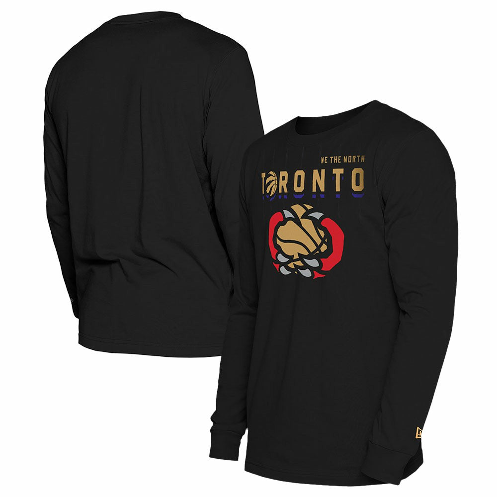 Black Toronto Raptors 2024/25 City Edition Long Sleeve T-Shirt | NBA