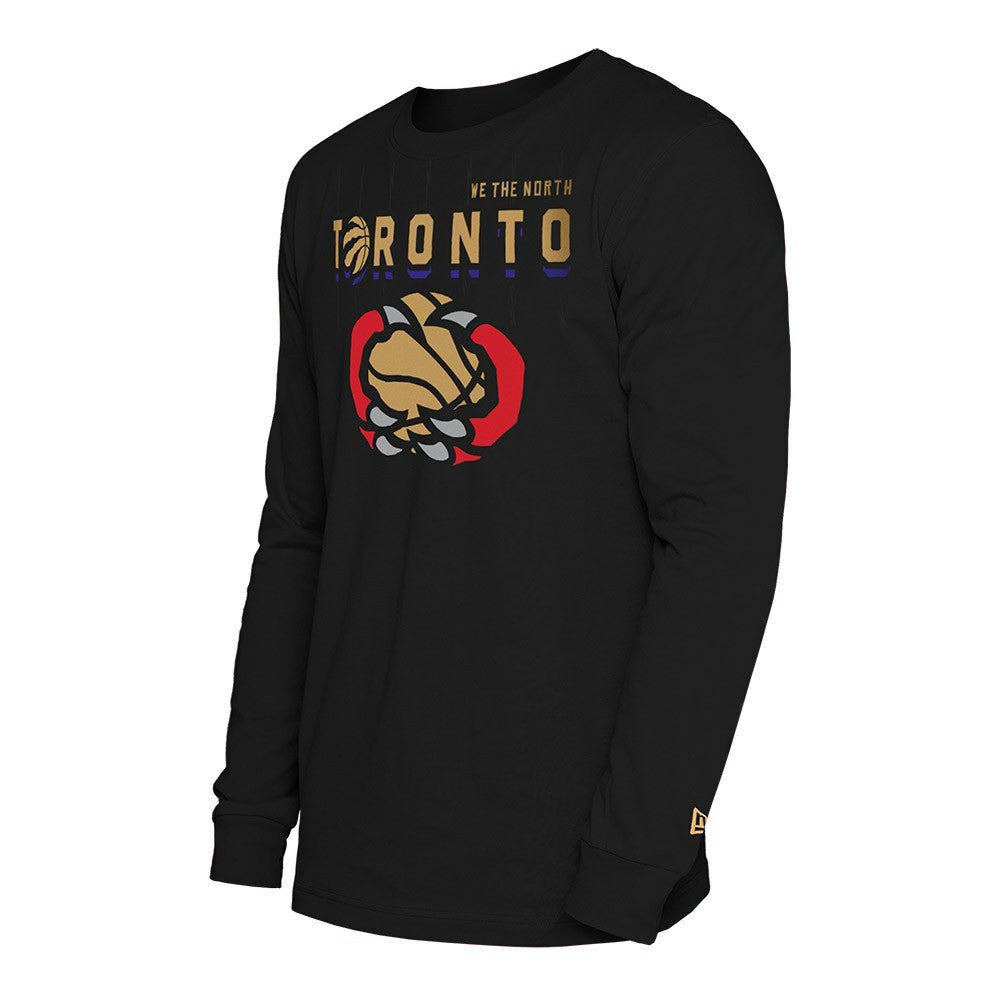 Black Toronto Raptors 2024/25 City Edition Long Sleeve T-Shirt | NBA