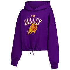 Purple Phoenix Suns Women's 2024/25 City Edition Cropped Pullover Hoodie | NBA