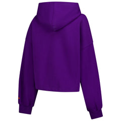 Purple Phoenix Suns Women's 2024/25 City Edition Cropped Pullover Hoodie | NBA