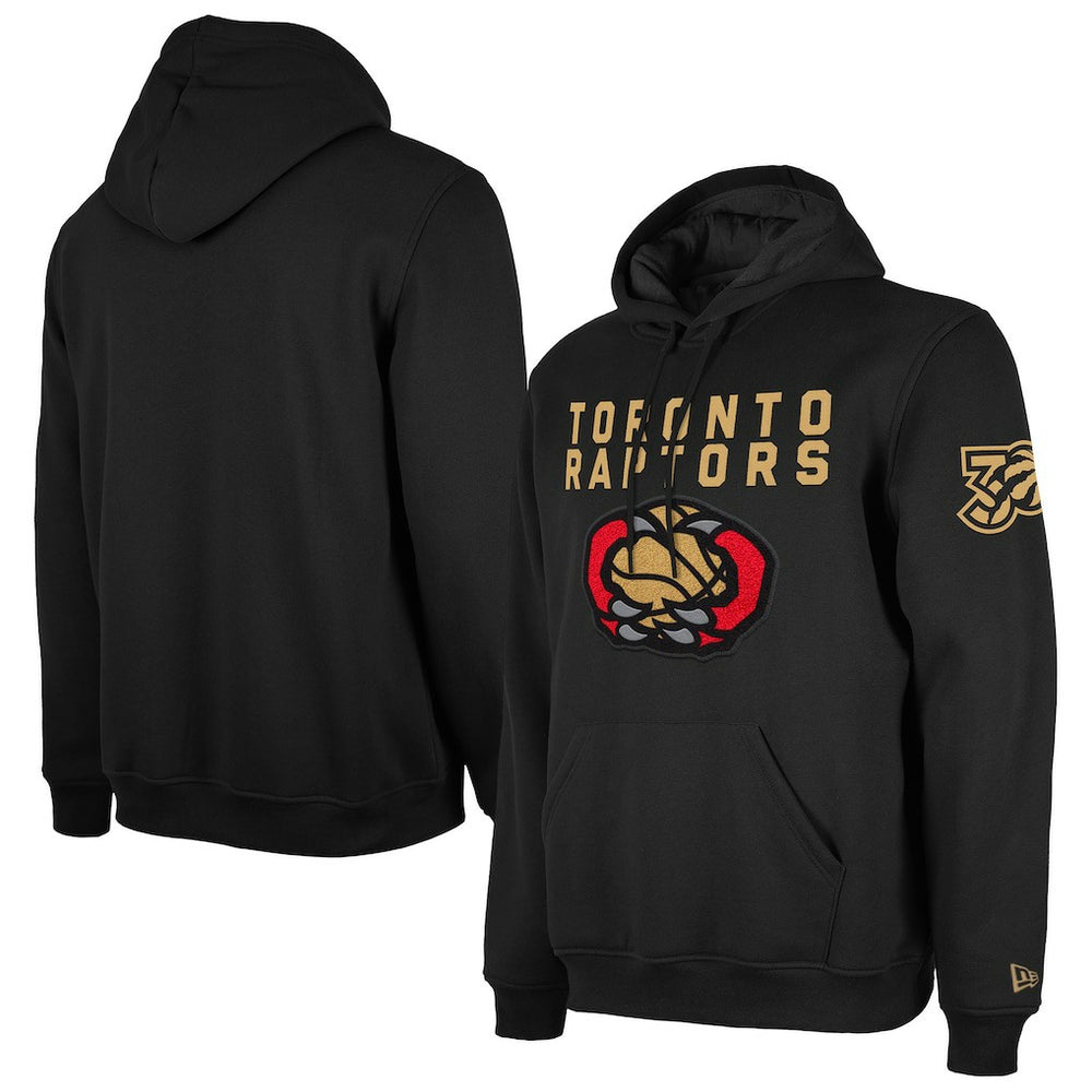 Black Toronto Raptors 2024/25 City Edition Chenille Heavyweight Pullover Hoodie | NBA
