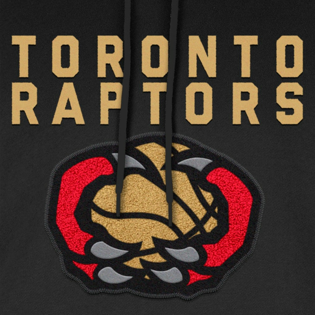 Black Toronto Raptors 2024/25 City Edition Chenille Heavyweight Pullover Hoodie | NBA