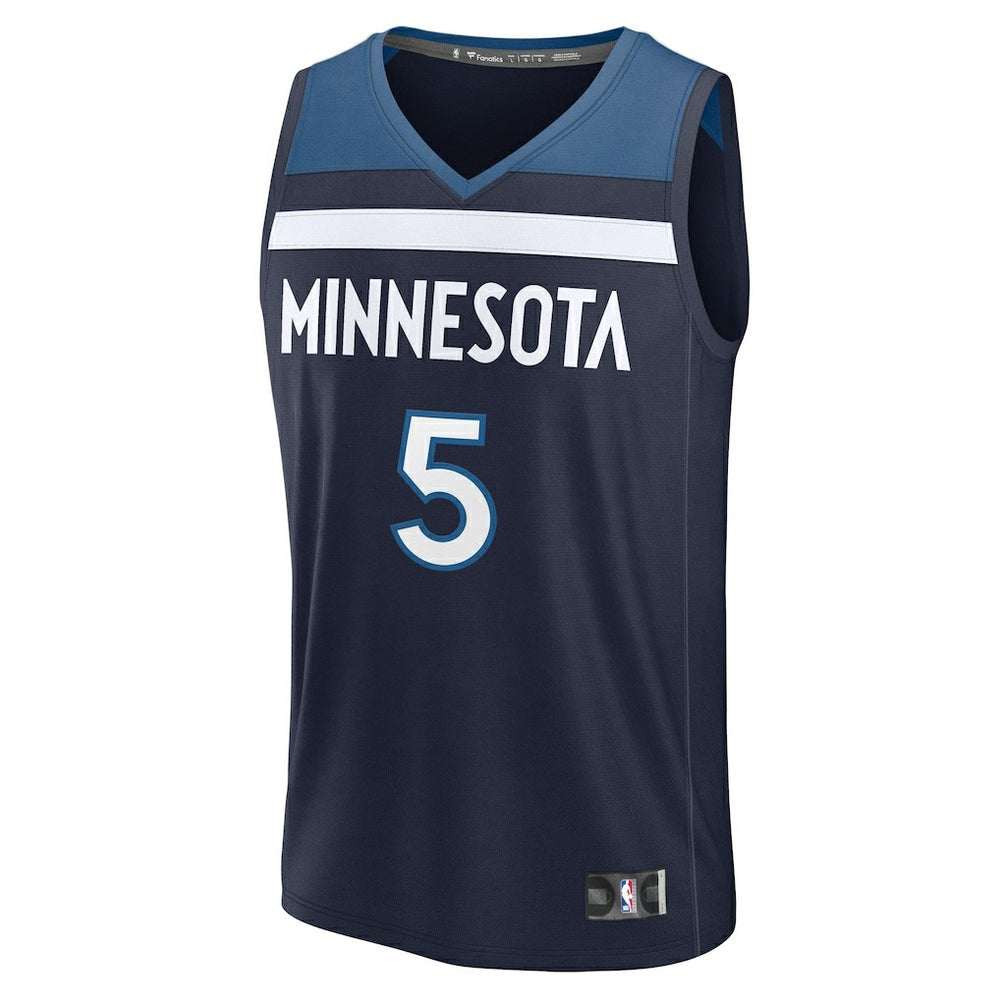 Navy Anthony Edwards Minnesota Timberwolves Fast Break Replica Player Jersey | NBA