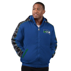 Seattle Seahawks Starter Thursday Night Gridiron Full-Zip Hoodie Jacket | NFL On sale
