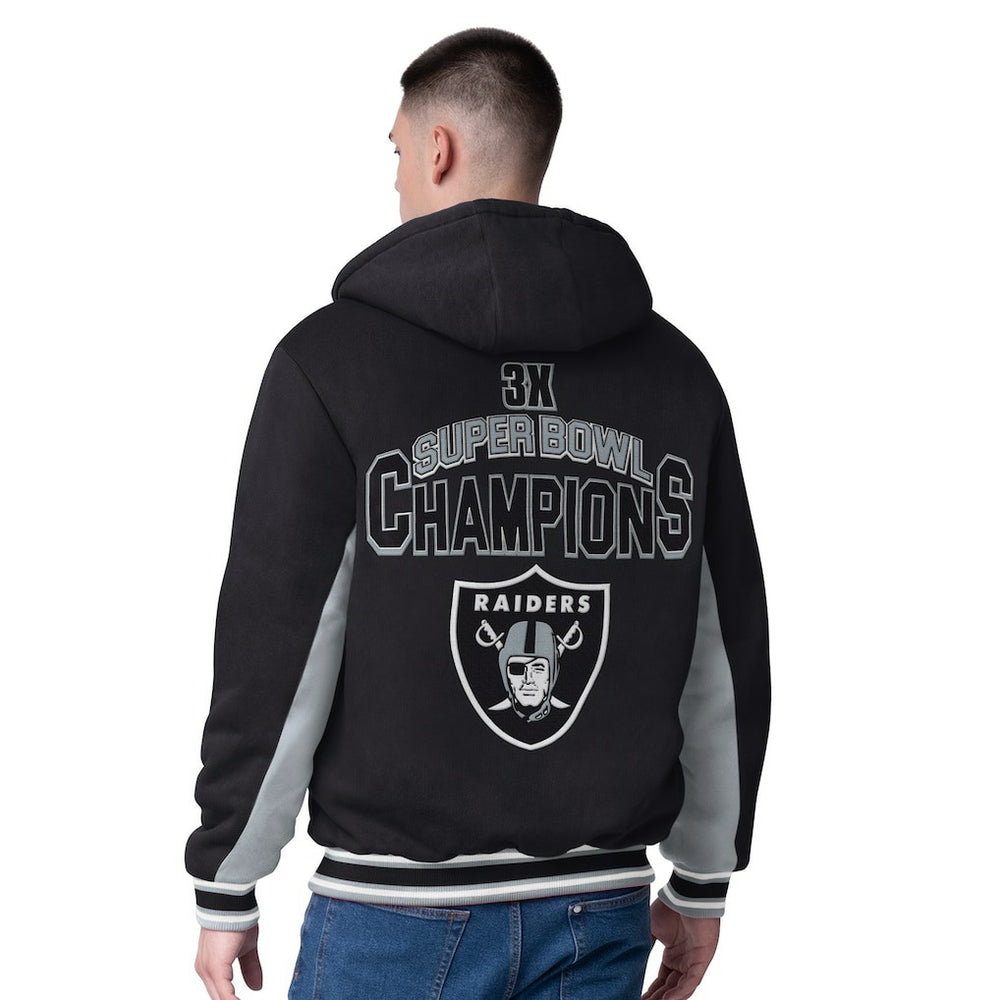 Las Vegas Raiders G-III Extreme No Huddle Commemorative Full-Zip Hoodie Jacket | NFL Outlet