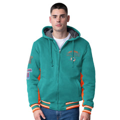 Miami Dolphins G-III Extreme No Huddle Commemorative Full-Zip Hoodie Jacket | NFL Discount
