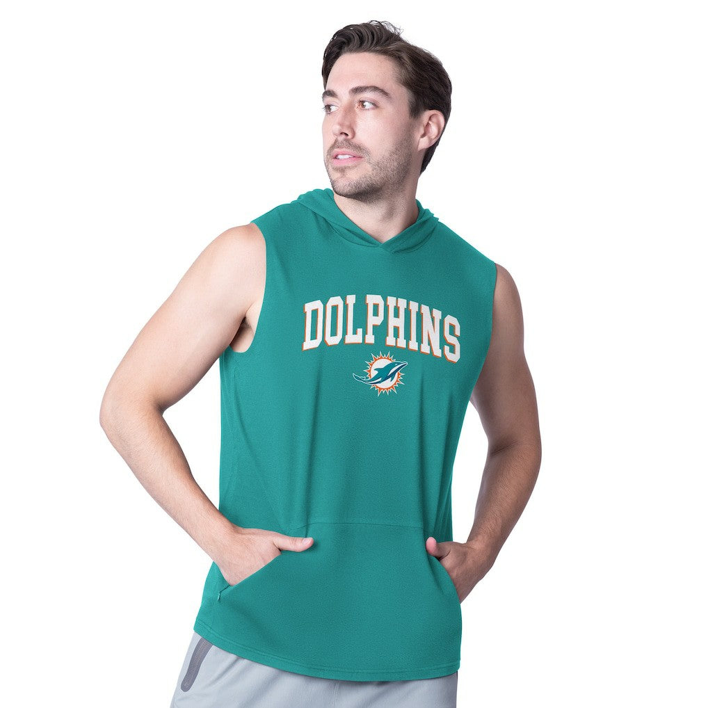 Miami Dolphins MSX by Michael Strahan Action Sleeveless Pullover Hoodie | NFL Online
