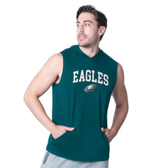 Philadelphia Eagles MSX by Michael Strahan Action Sleeveless Pullover Hoodie | NFL New