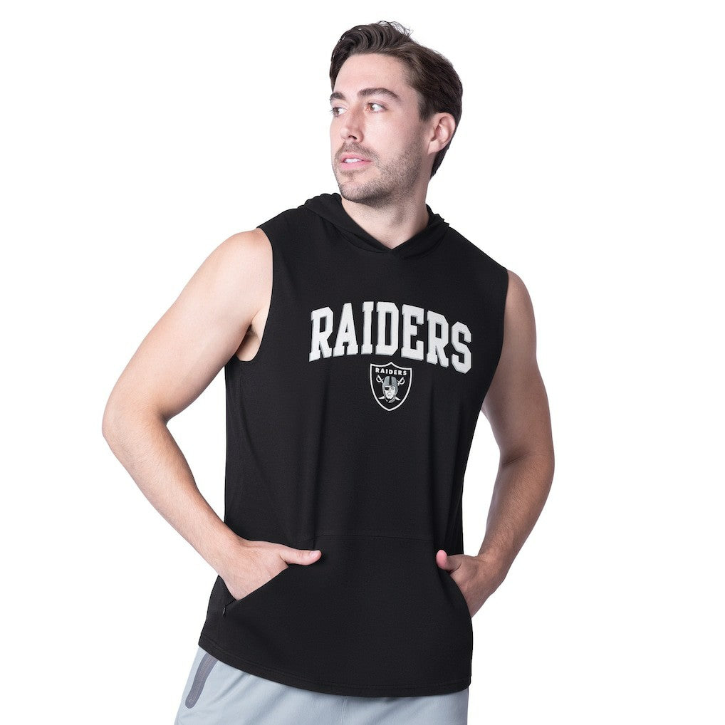 Las Vegas Raiders MSX by Michael Strahan Action Sleeveless Pullover Hoodie | NFL Hot