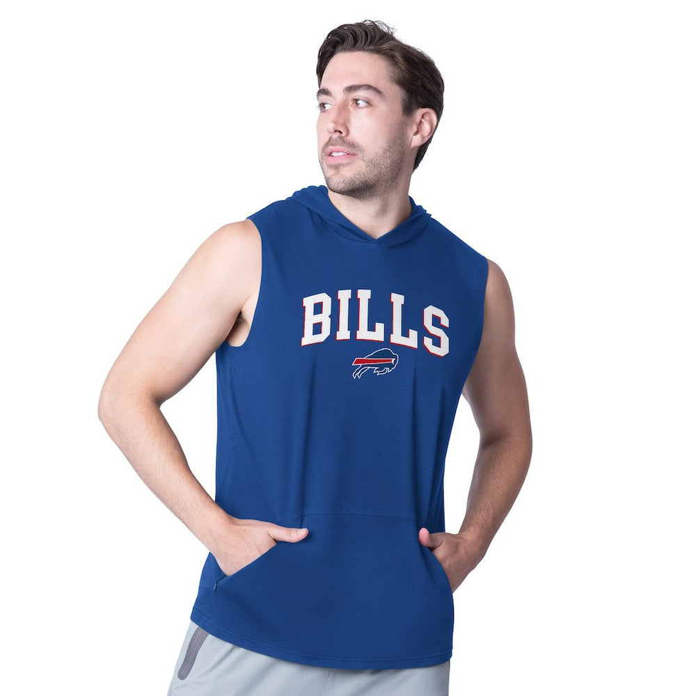 Buffalo Bills MSX by Michael Strahan Action Sleeveless Pullover Hoodie | NFL US