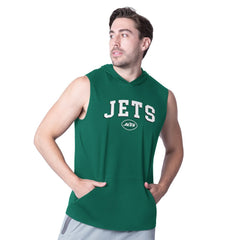 New York Jets MSX by Michael Strahan Action Sleeveless Pullover Hoodie | NFL Online