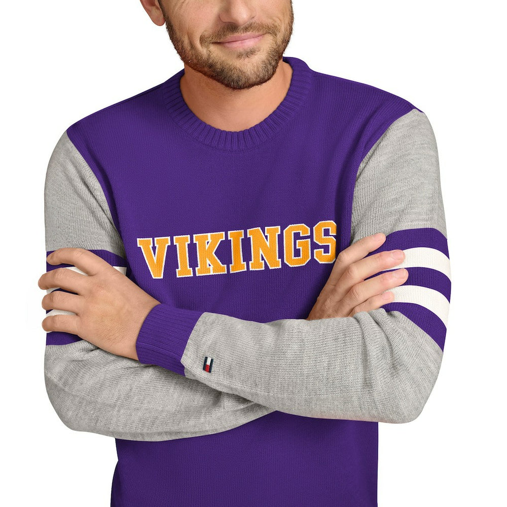 Minnesota Vikings Tommy Hilfiger Acrylic Crewneck Pullover Sweater | NFL Near me